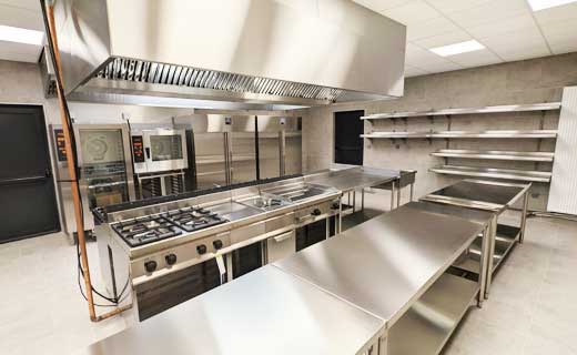 Cuisine professionnelle 225 m²